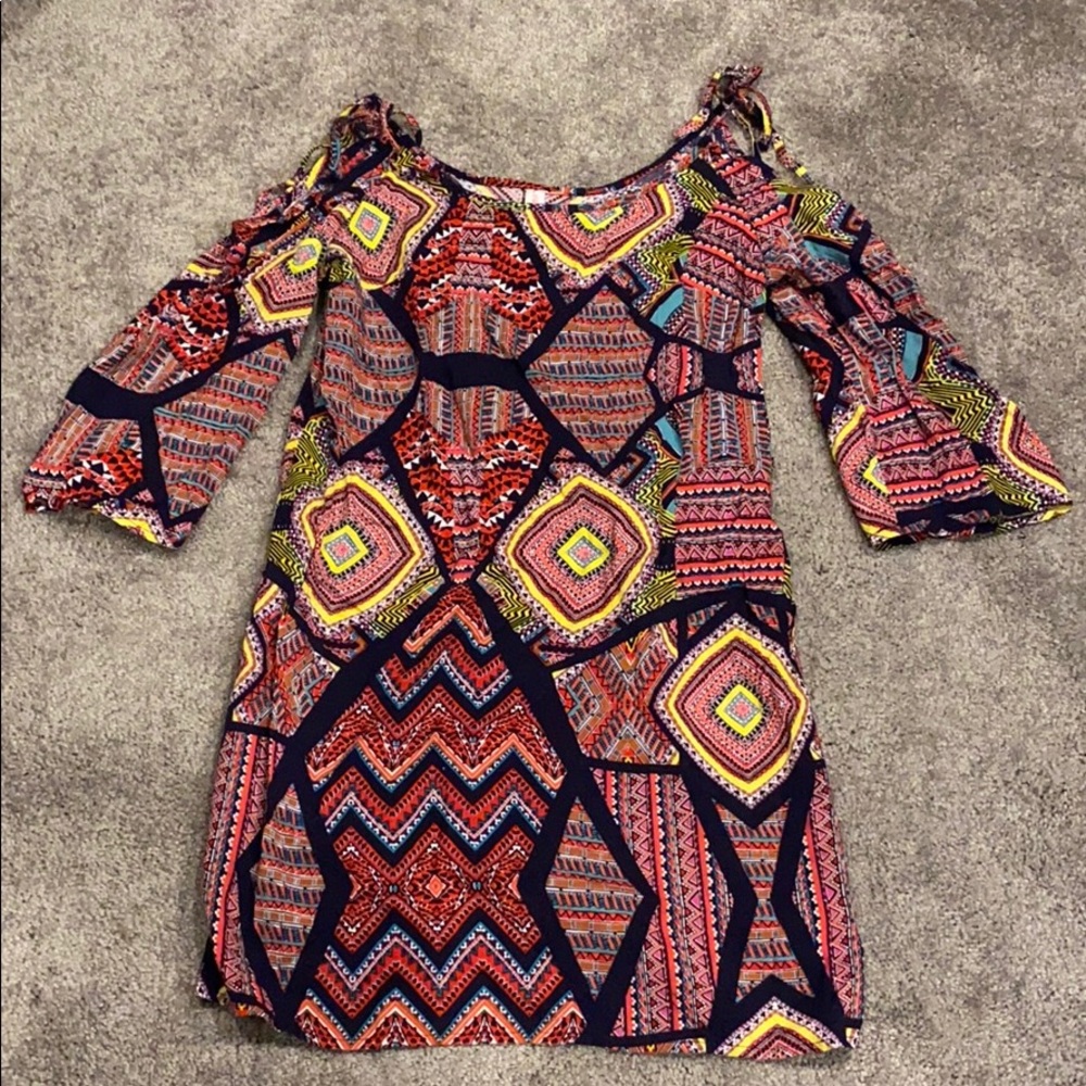 Vibrant patterned dress